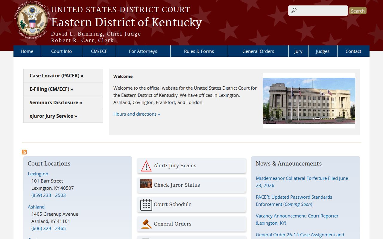 Martin County criminal history Eastern District of Kentucky court